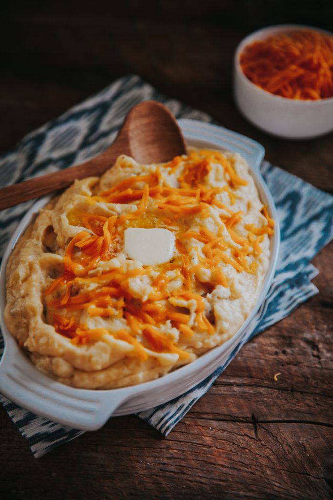 Horseradish Cheddar Mashed Potatoes AYo Kitchen